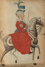 Load image into Gallery viewer, German School 18th.Century Equestrian Portraits Of Noblewomen Circa.1780
