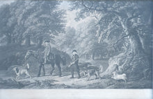 Load image into Gallery viewer, Gamekeepers Mezzotint Engraving By Henry Birche After George Stubbs R.A. 1790
