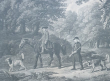 Load image into Gallery viewer, Gamekeepers Mezzotint Engraving By Henry Birche After George Stubbs R.A. 1790
