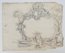 Load image into Gallery viewer, Italian School 18th.Century Pen And Ink Piedmontese Frame Design Circa.1730

