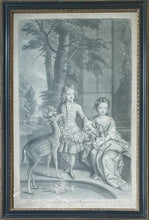 Load image into Gallery viewer, JI Smith Mezzotint Engraving After Sir Godfrey Kneller The Lord Buckhurst &amp; Lady Mary Sackvil His Sister 1695
