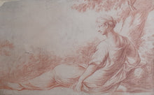 Load image into Gallery viewer, 18th.Century French School Red Chalk Drawing Circle Of François Boucher Circa.1750
