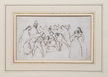 Load image into Gallery viewer, Sir David Wilkie R.A. Early 19th.Century Pen And Ink Compositional Study
