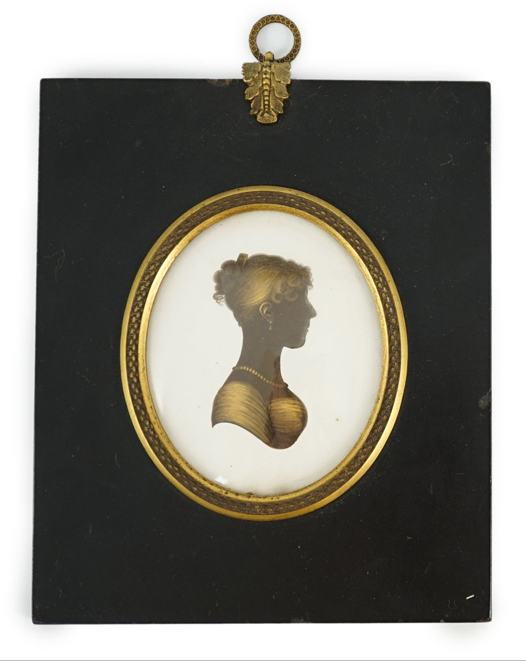 John Miers Silhouette Portrait Of A Young Woman Circa.1800