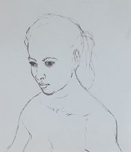 Load image into Gallery viewer, Ronald Searle Pen And Ink Study Of A Young Woman Circa.1950
