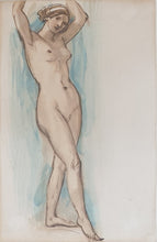 Load image into Gallery viewer, William Edward Frost R.A. Female Figure Study Pen And Ink Drawing Circa.1845
