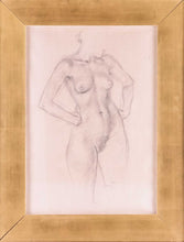 Load image into Gallery viewer, Robert Sargent Austin R.A. Pencil Study Female Nude 1947
