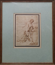 Load image into Gallery viewer, 17th.Century Anglo-Dutch School Pen And Ink Drawing Susanna At The Well Circa.1630
