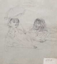 Load image into Gallery viewer, William Powell Frith R.A. Pencil Study For &quot;The Derby Day&quot; Circa.1857
