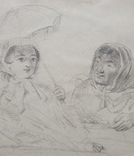 Load image into Gallery viewer, William Powell Frith R.A. Pencil Study For &quot;The Derby Day&quot; Circa.1857
