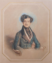 Load image into Gallery viewer, Alfred Edward Chalon R.A. Watercolour Portrait Of A Gentleman Circa.1830
