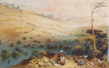 Load image into Gallery viewer, John Wykeham Archer 19th.Century Topographical Watercolour Drawing Jerusalem 1842
