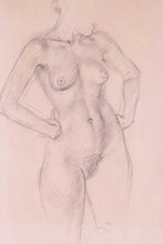 Load image into Gallery viewer, Robert Sargent Austin R.A. Pencil Study Female Nude 1947
