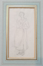 Load image into Gallery viewer, Paul Sandby R.A. Pencil Study Of A Young Woman Reading Circa.1770
