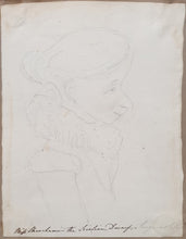 Load image into Gallery viewer, John James Chalon R.A.  Portrait Study Of Celebrated Dwarf Caroline Crachami The &quot;Sicilian Fairy&quot; 1824
