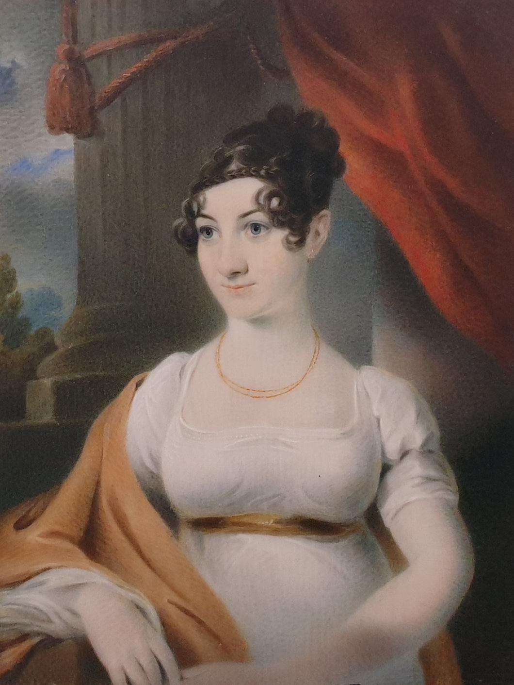 John Cox Dillman Engleheart Portrait Miniature Of A Young Lady Circa.1810